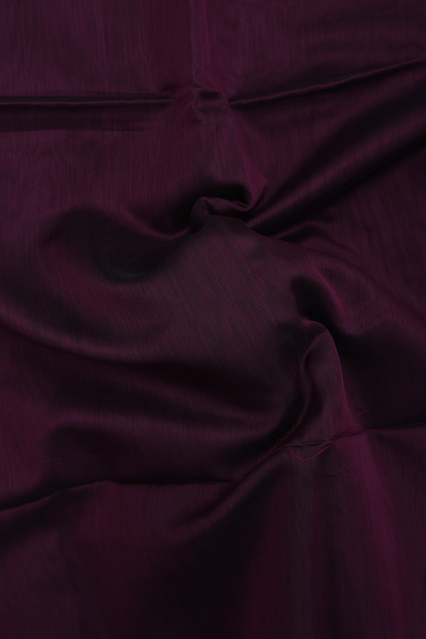 Maheswari Silk Cotton Saree Plum Purple With Diamond Border
