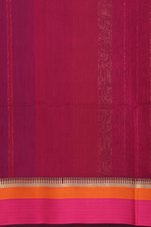 Maheswari Silk Cotton Saree Royal Blue With Threadwork Border