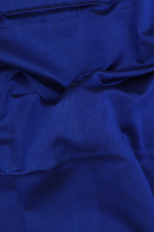 Maheswari Silk Cotton Saree Royal Blue With Threadwork Border