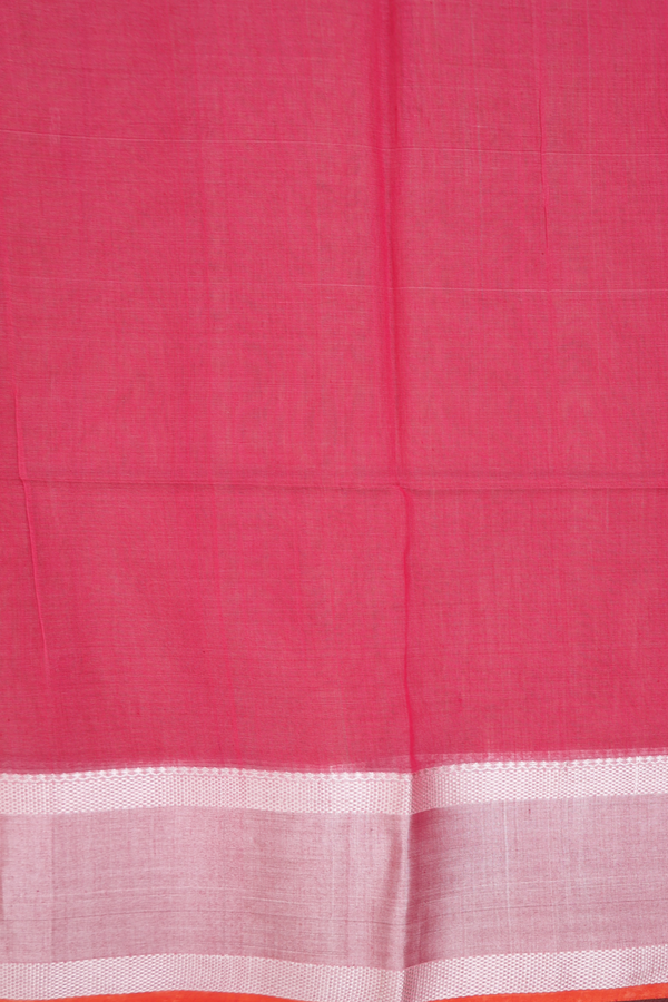 Maheswari Silk Cotton Saree Yellow With Allover Buttas