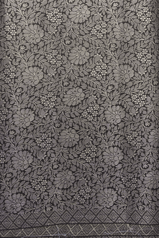 Mandala Design Forest Green Tussar Silk Saree