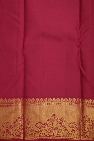 Mandala Zari Motifs Dark Fern Green Kanchipuram Silk Saree