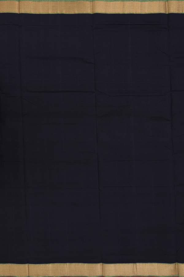 Mangalagiri Cotton Saree In Black With Contrast Border