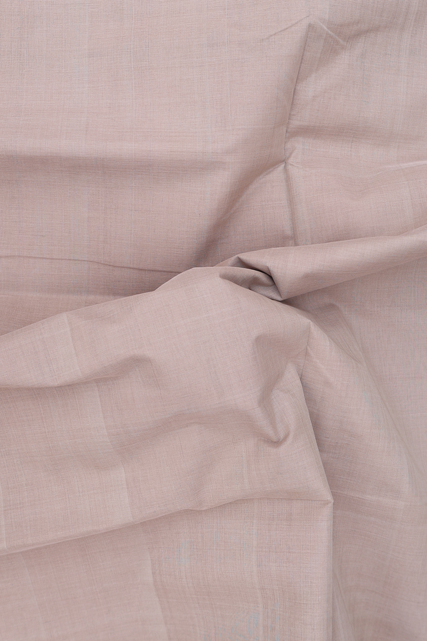 Mangalagiri Cotton Saree In Brown With Contrast Border