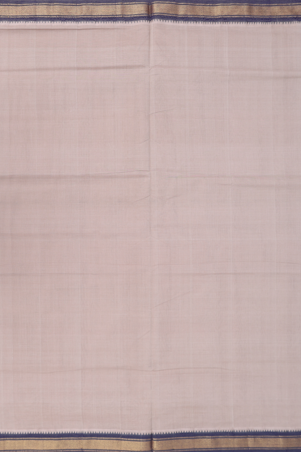 Mangalagiri Cotton Saree In Brown With Contrast Border