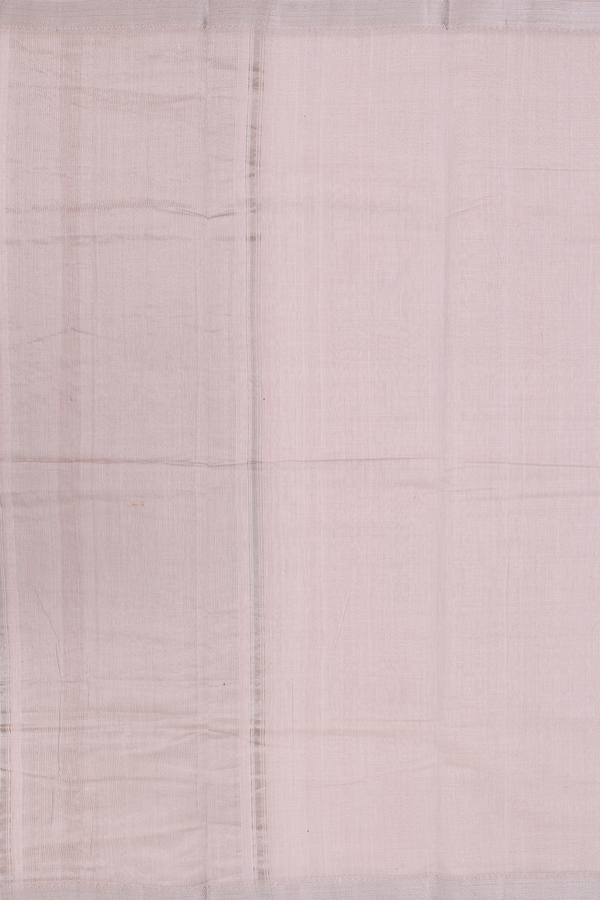 Mangalagiri Cotton Saree In Cream With Self Stripes Design