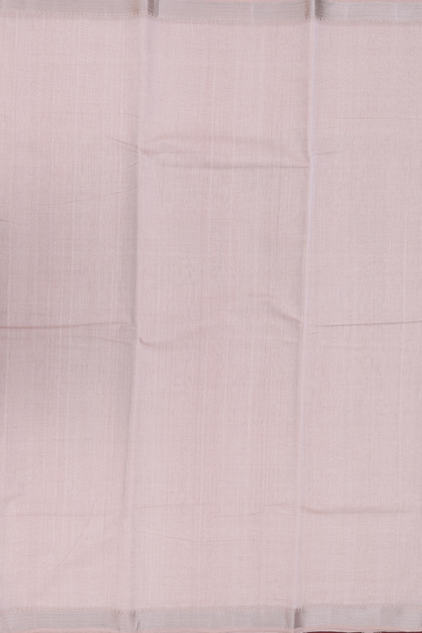 Mangalagiri Cotton Saree In Cream With Self Stripes Design