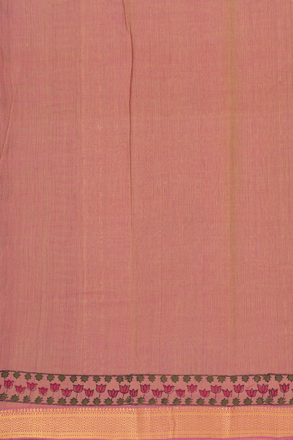 Mangalagiri Cotton Saree In Dual Tone With Floral Buttas
