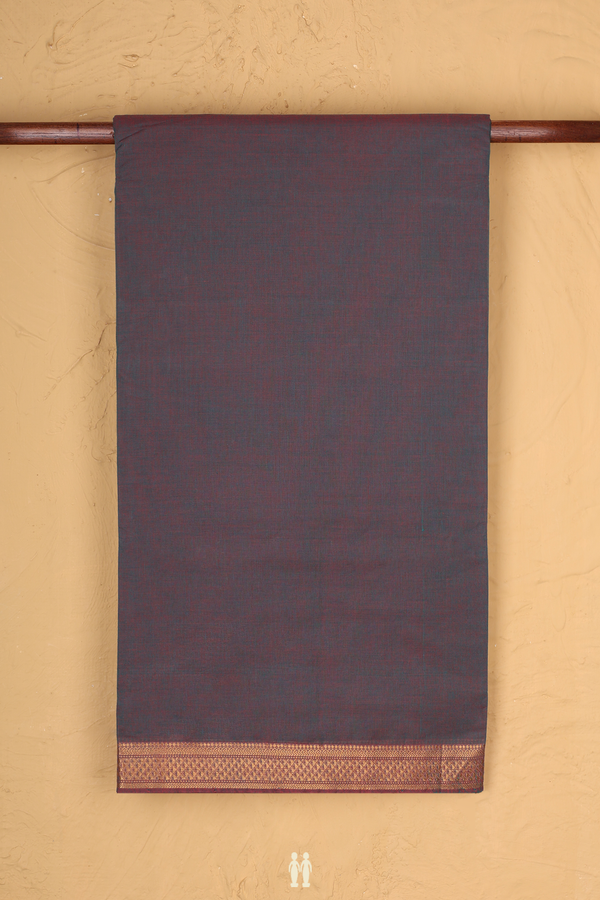 Mangalagiri Cotton Saree In Dual Tone With Zari Border