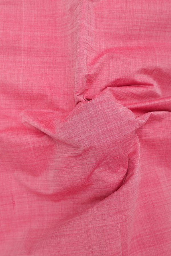 Mangalagiri Cotton Saree In Dusty Red With Zari Border