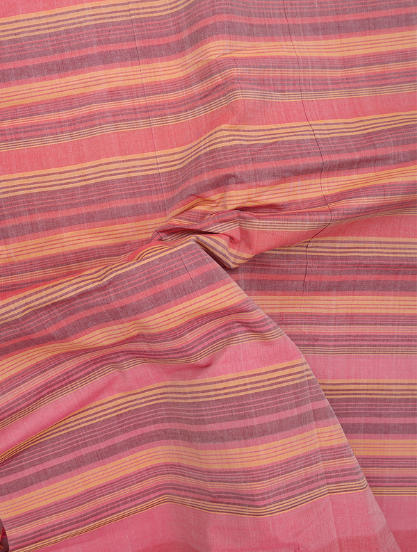 Mangalagiri Cotton Saree In Multicolor With Checks Design