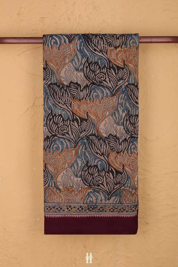Mangalagiri Cotton Saree In Multicolor With Printed Design