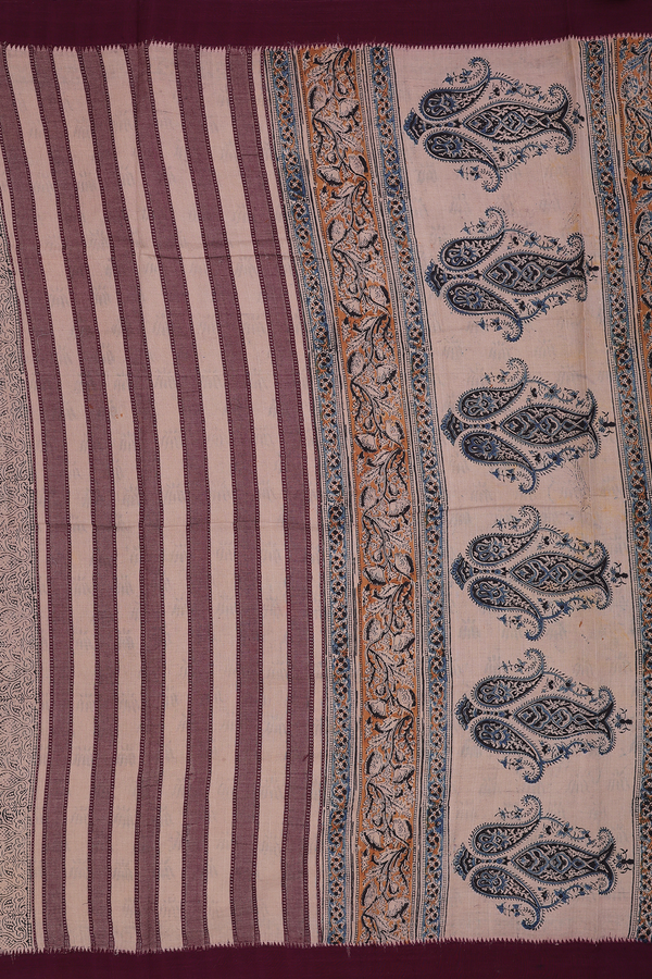 Mangalagiri Cotton Saree In Multicolor With Printed Design