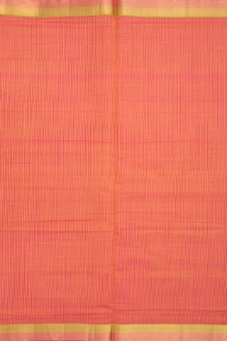 Mangalagiri Cotton Saree In Pink And Yellow With Checks