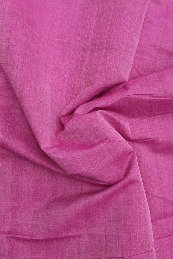 Mangalagiri Cotton Saree In Purple With Zari Border