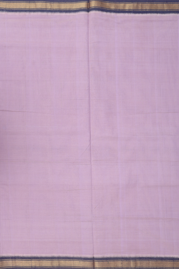 Mangalagiri Cotton Saree Pastel Purple With Contrast Border
