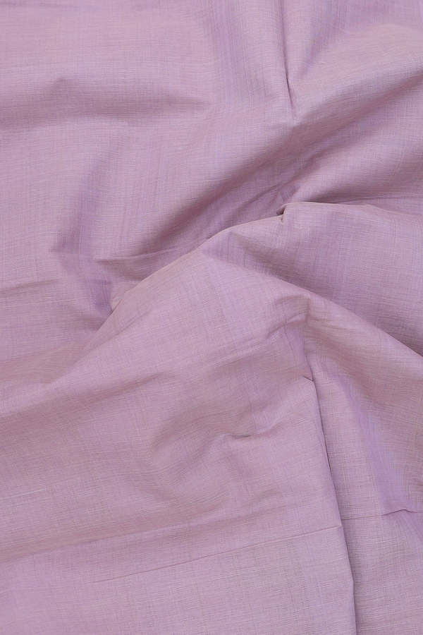 Mangalagiri Cotton Saree Pastel Purple With Contrast Border
