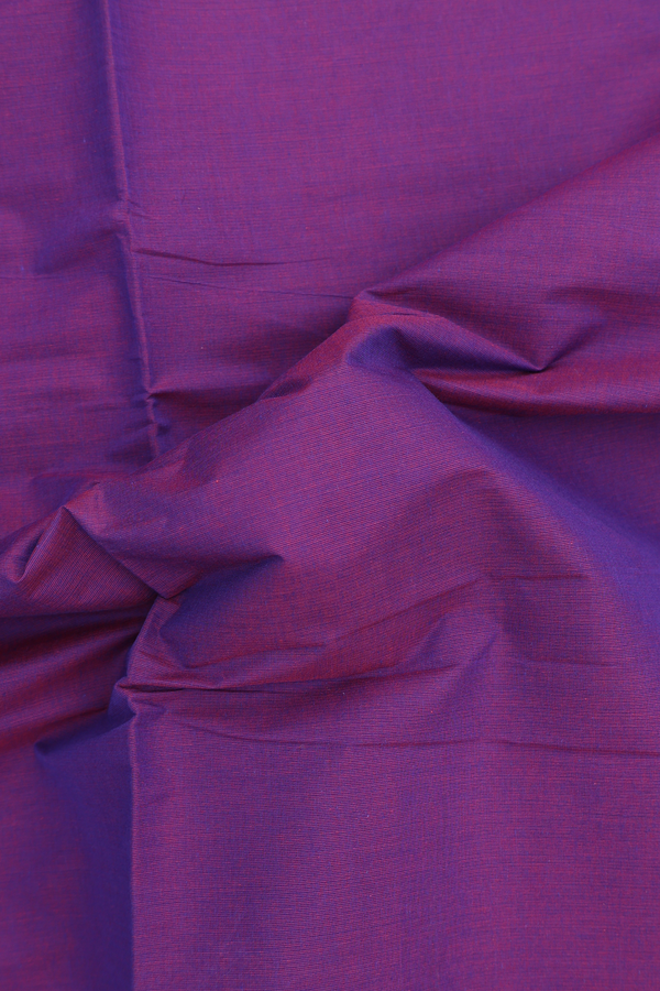 Mangalagiri Cotton Saree Plain Grape Purple With Zari Border