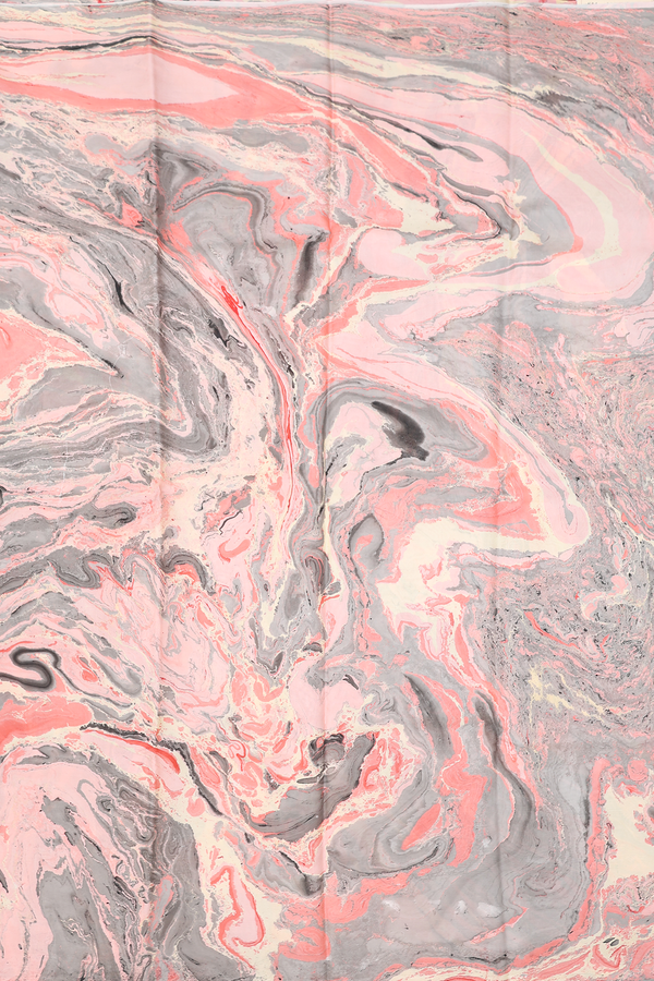 Marble Silk Saree In Multicolor With Stone Texture Design