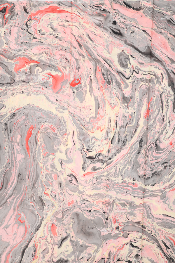 Marble Silk Saree In Multicolor With Stone Texture Design