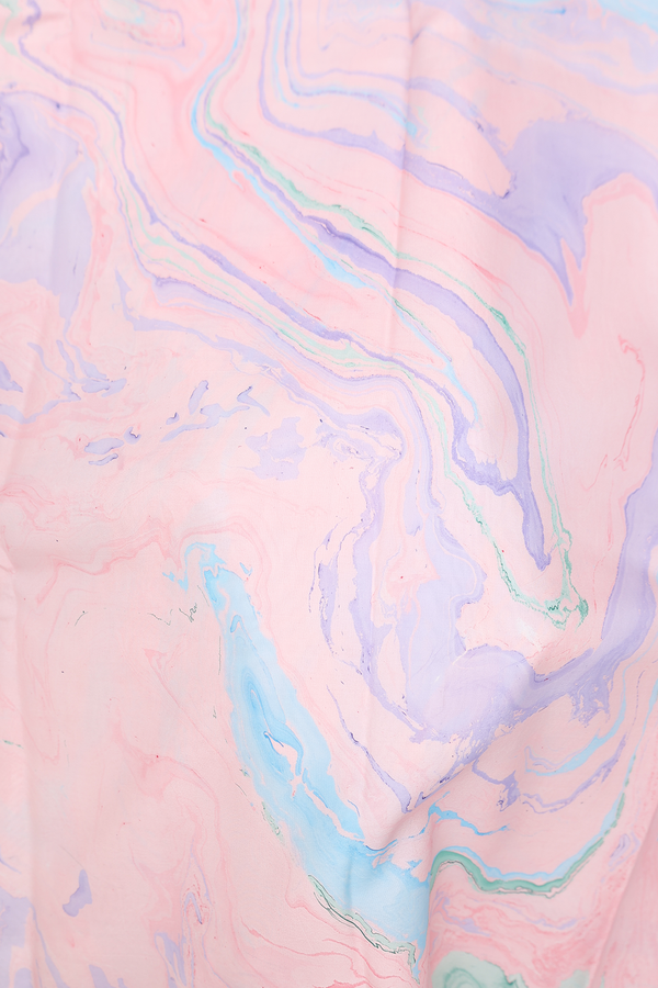 Marble Silk Saree In Multicolor With Stone Texture Design