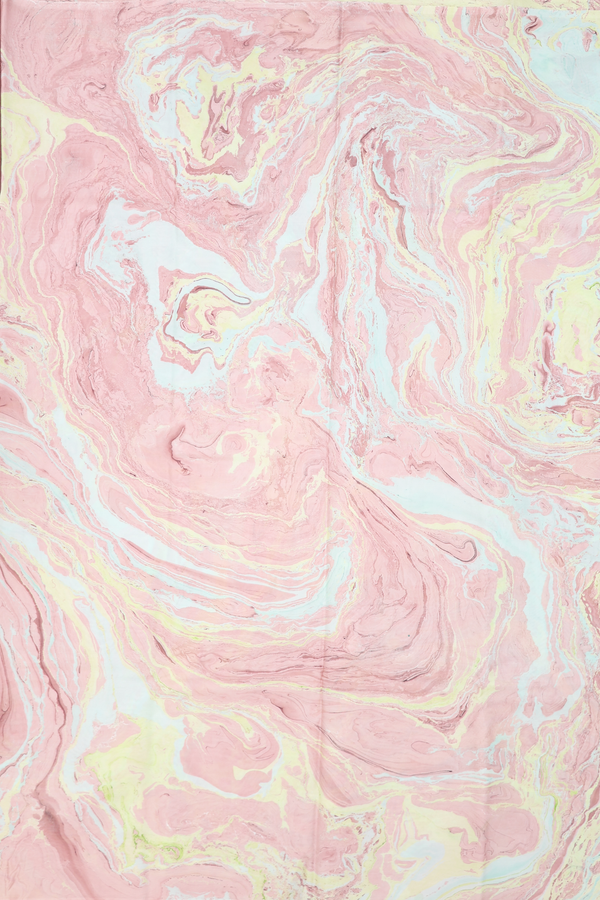 Marble Silk Saree In Multicolor With Stone Texture Design