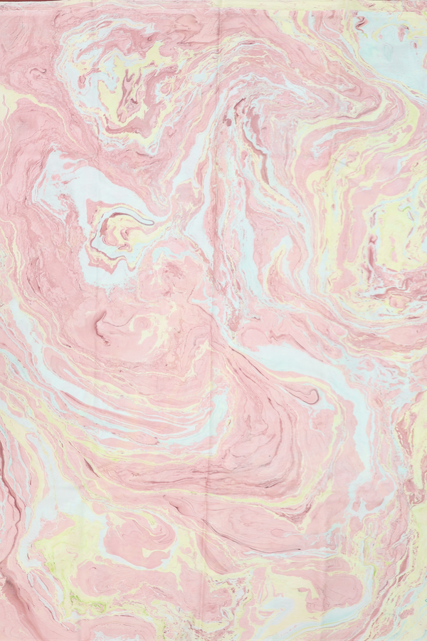 Marble Silk Saree In Multicolor With Stone Texture Design