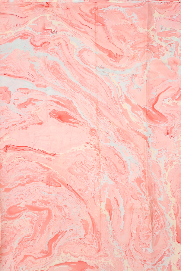 Marble Silk Saree In Multicolor With Stone Texture Design