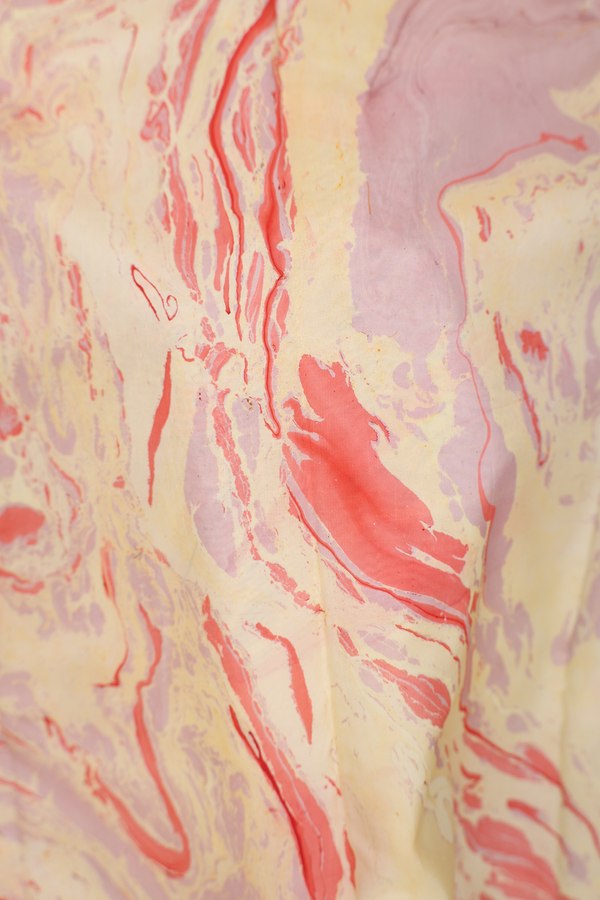 Marble Silk Saree In Multicolor With Stone Texture Design