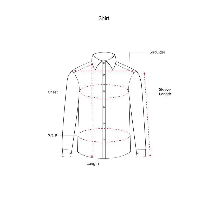 Regular Collar Stripes Design Burgundy Ikat Cotton Shirt