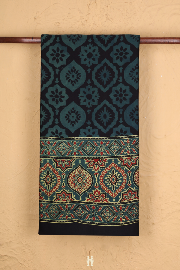 Modal Silk Saree In Black Printed Design