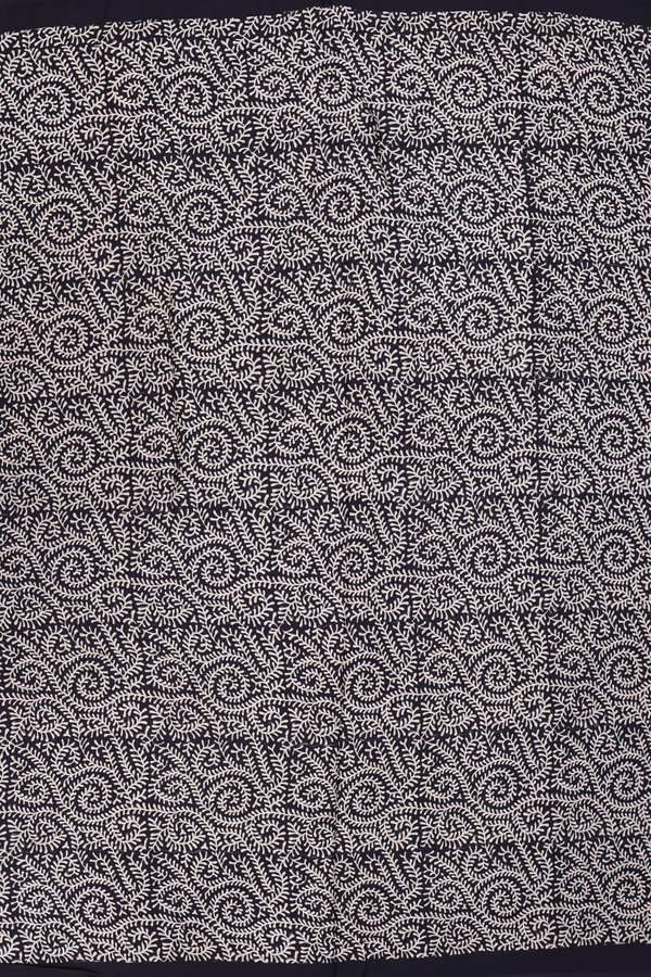 Modal Silk Saree In Black With Allover Printed  Design