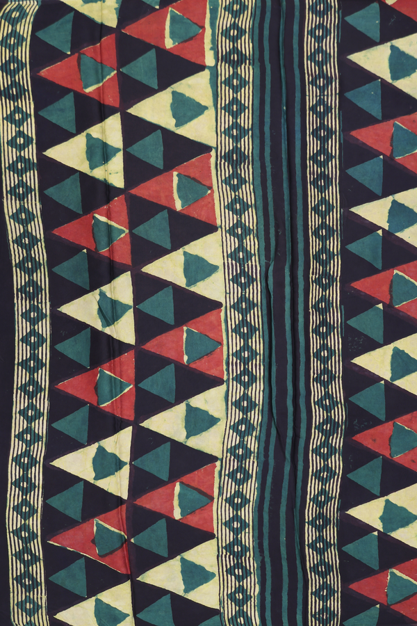 Modal Silk Saree In Black With Paisley Buttas