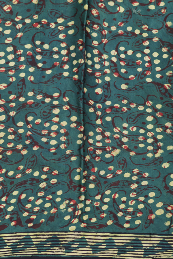 Modal Silk Saree In Black With Paisley Buttas