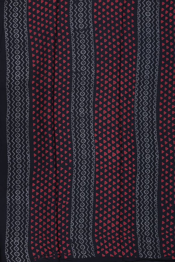Modal Silk Saree In Black With Printed Design
