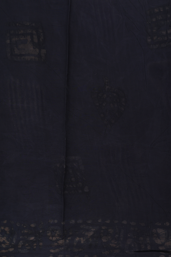 Modal Silk Saree In Black With Printed Design