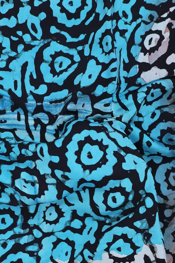 Modal Silk Saree In Black With Printed Design