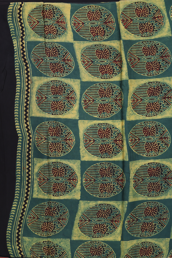 Modal Silk Saree In Chocolate Brown With Floral Design