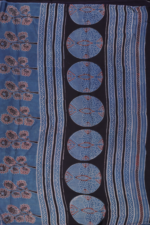 Modal Silk Saree In Plum Brown With Floral Design