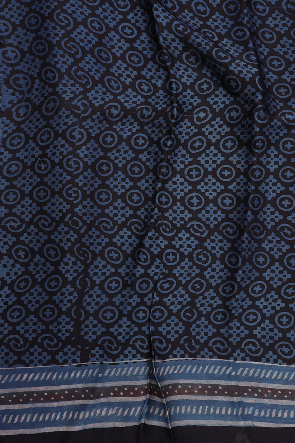 Modal Silk Saree In Plum Brown With Floral Design
