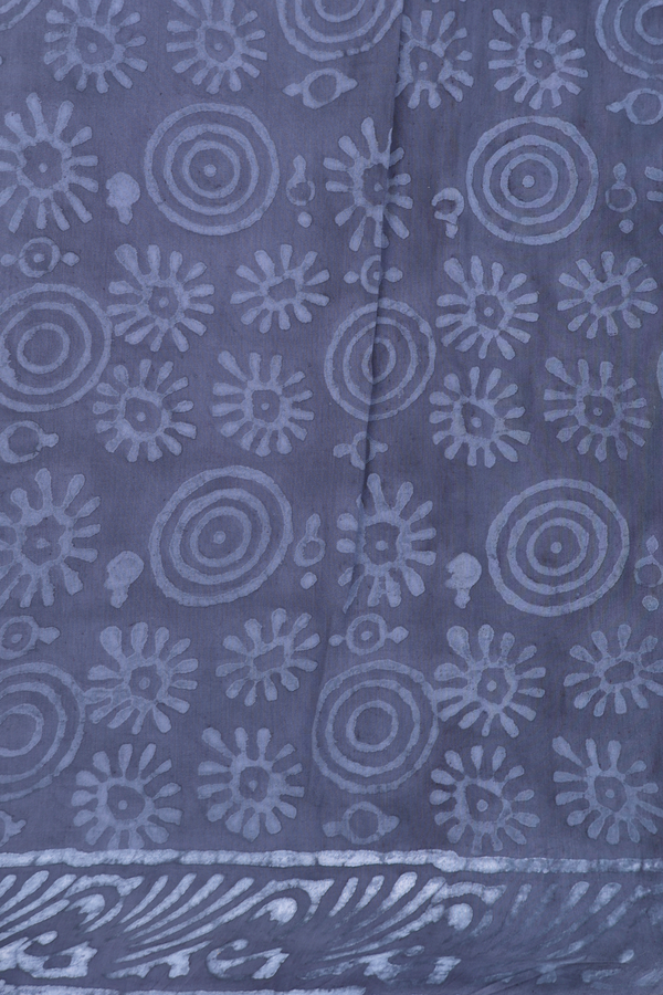 Modal Silk Saree In Grey Printed Design