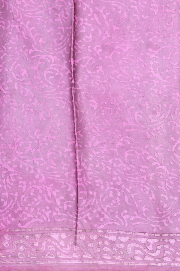 Modal Silk Saree In Lilac Purple With Printed Design