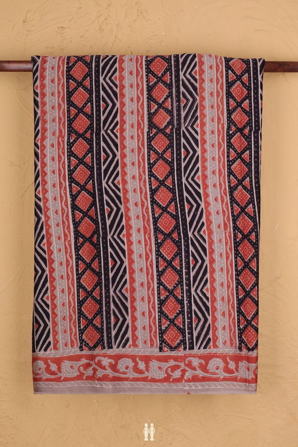 Modal Silk Saree In Multicolor With Printed Design