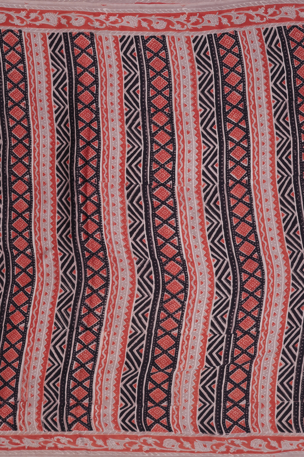 Modal Silk Saree In Multicolor With Printed Design