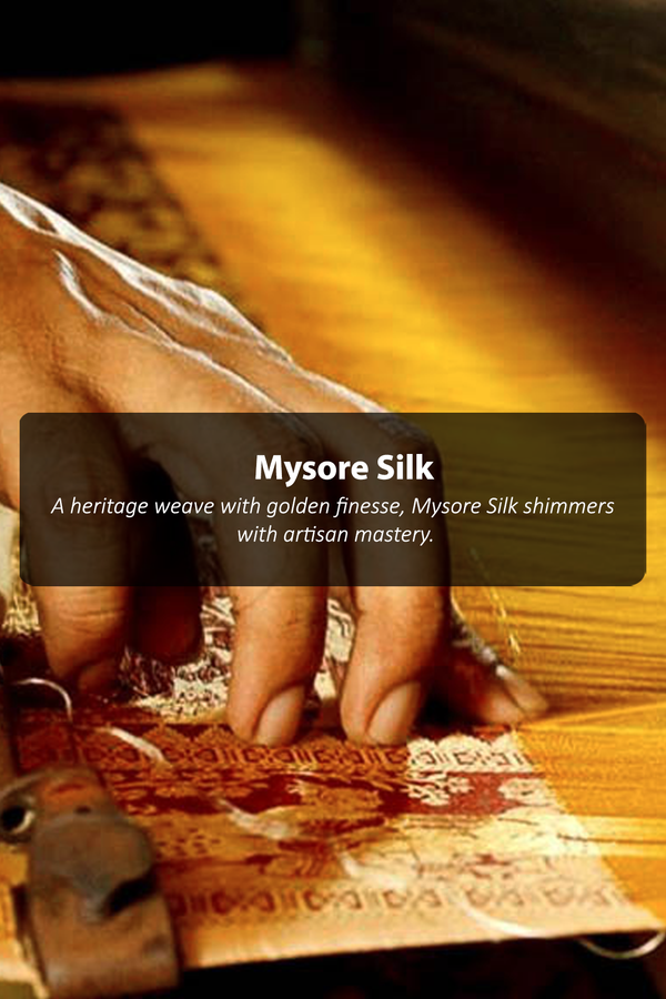 Mysore Silk Saree In Spiced Orange With Contrast Border
