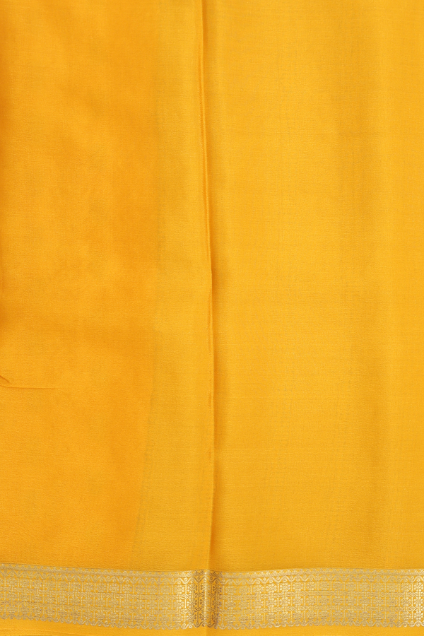 Mysore Silk Saree In Cream Color With Floral Buttas