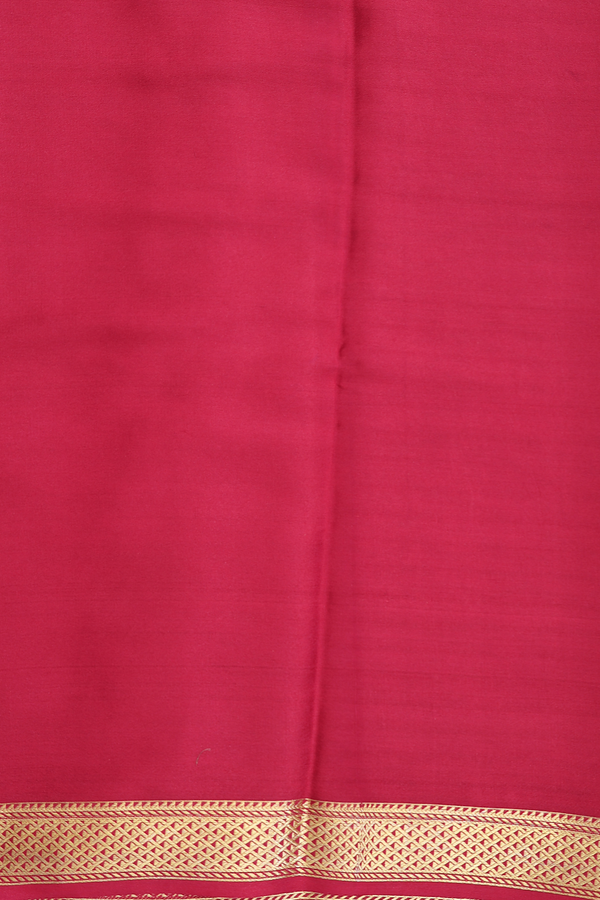 Mysore Silk Saree In Biscuit Color With Stripes Design