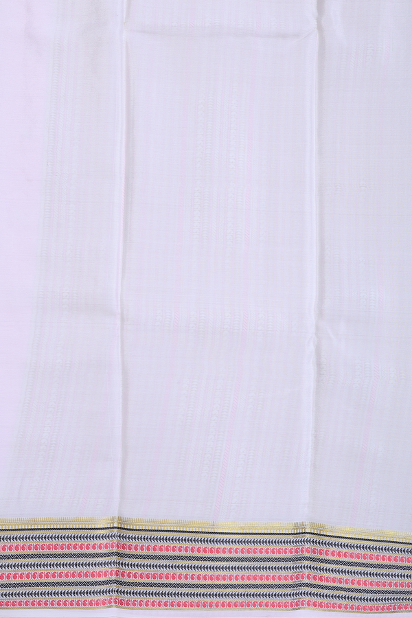 Mysore Silk Saree In Lotus Pink With Zari Buttas