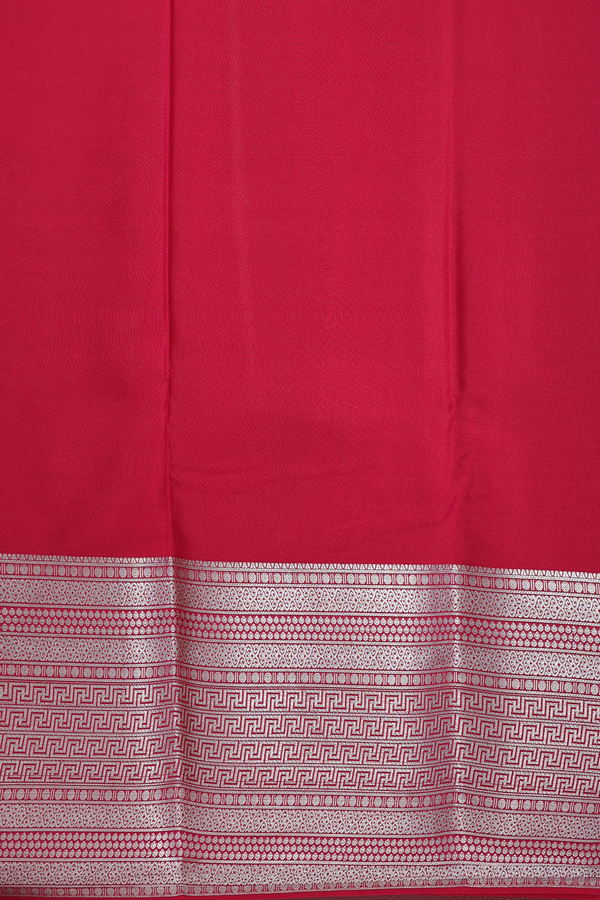 Mysore Silk Saree In Blue With Zari Buttas