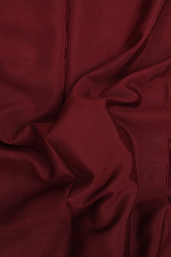 Mysore Silk Saree In Chocolate Brown With Zari Border